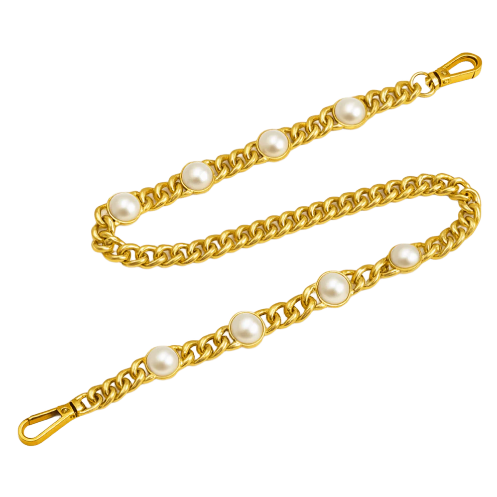Pearl Link Bag Chain 19"